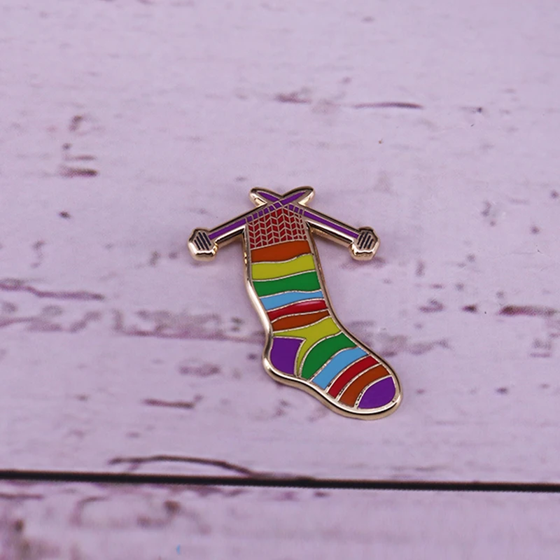 Эмалированная заколка для вязания носков креативная пряжа любителей вязаных