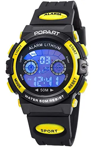 

New Design Sport Kid Watches 50M Waterproof Multifunctional Digital LED Display Wristwatch for Children Boys and Girls
