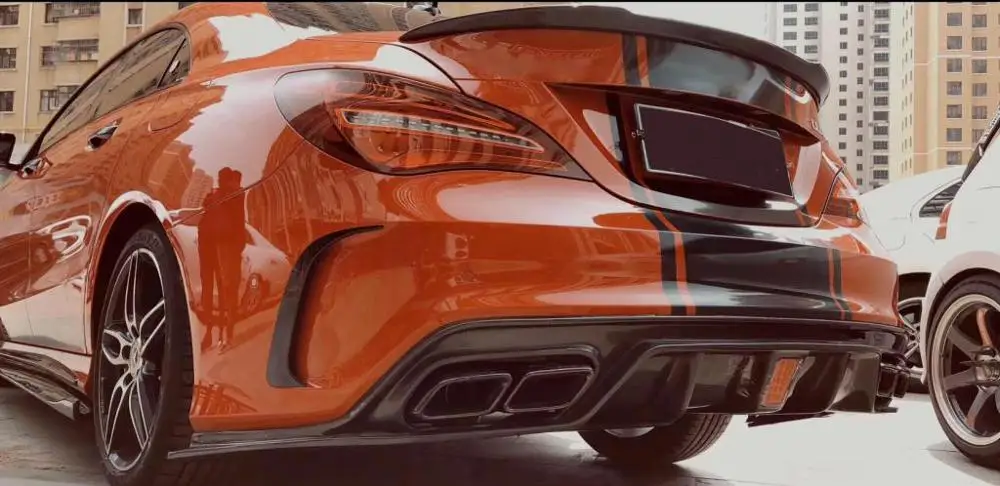 Сплиттер для заднего бампера из углеродного волокна спойлеры канаточки Mercedes-Benz