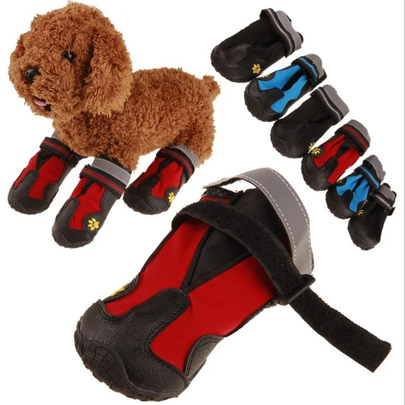

Autumn and winter pet dog dog shoes waterproof non-slip shoes wear soft bottom shoes pet outdoor climbing shoes