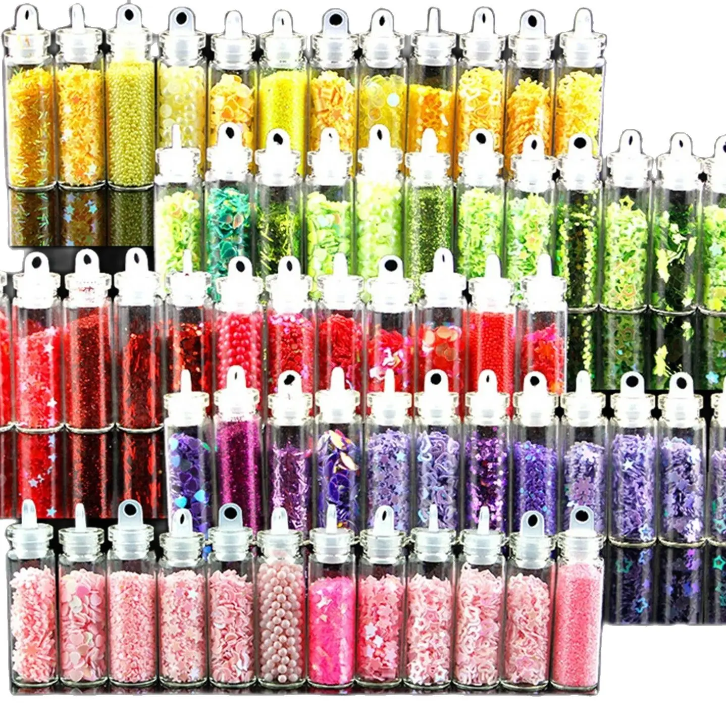 12 бутылок ассорти мини стеклянный флакон очарование Нейл-арт же цвет набор