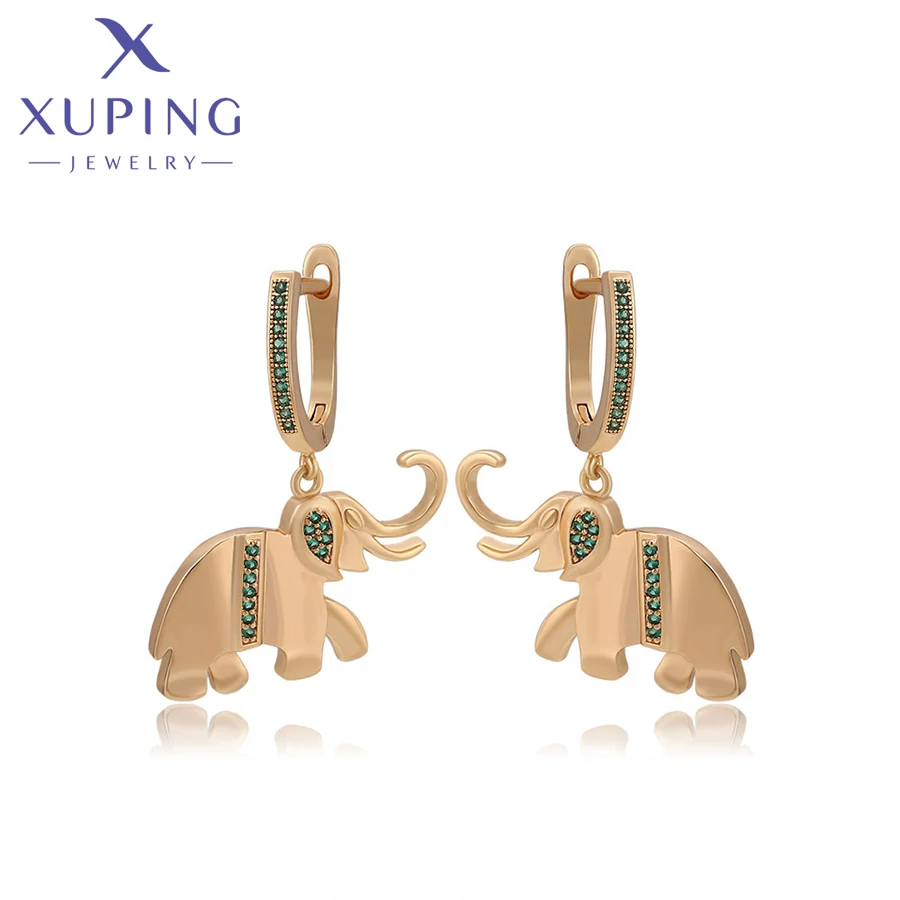 

Xuping Jewelry Fashion Elephant Shaped Earring with Gold Plated Earrings for Women On Sales A00612552