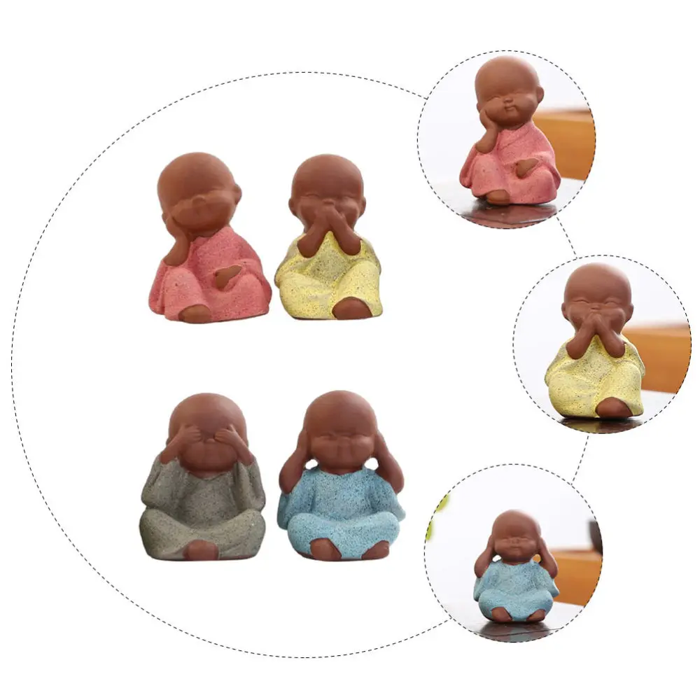 4 шт. керамические декоративные мини-декорации в стиле Дзен | Дом и сад