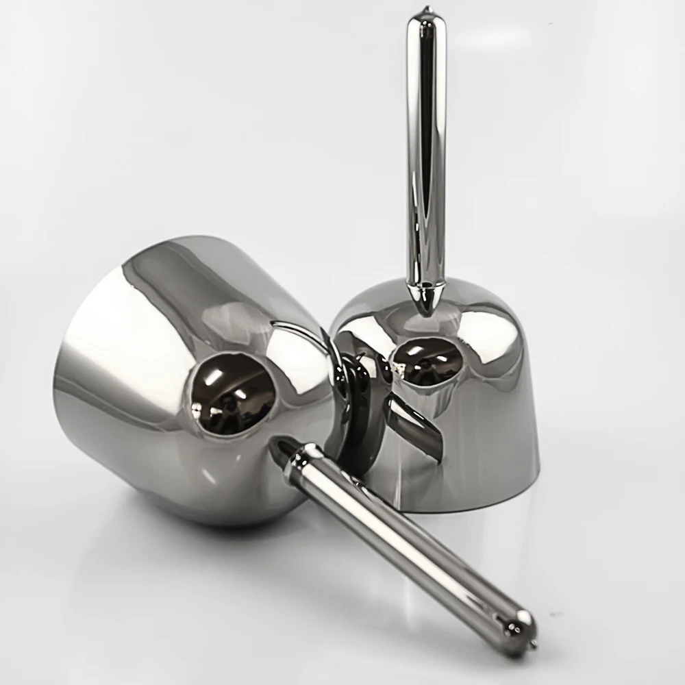 Чаша с серебряной ручкой titanoum Посеребренная кристаллом 6 &quotnote F чакры сердечком