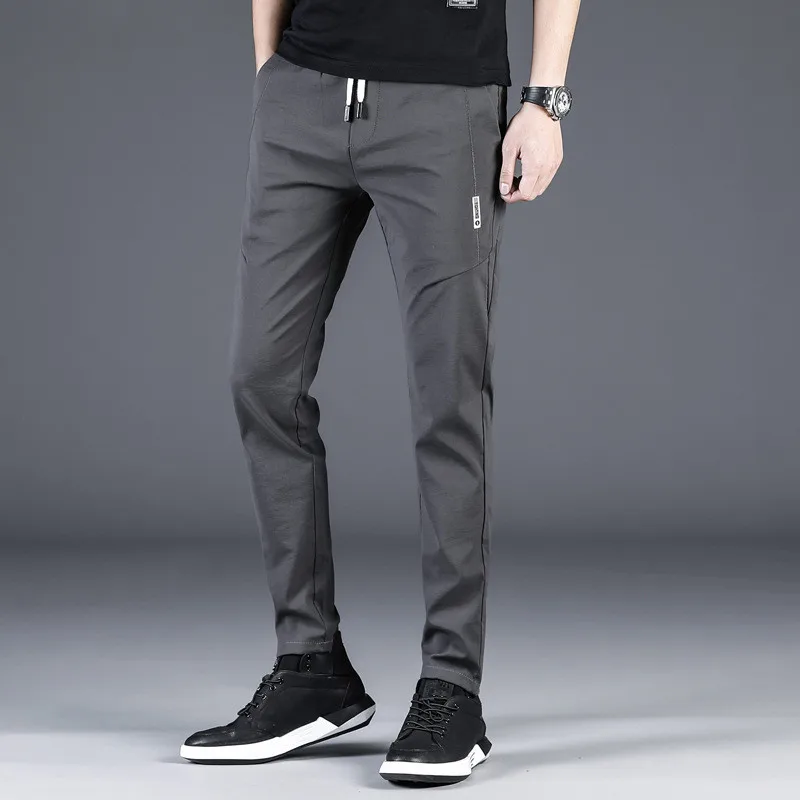 

Брюки MRMT мужские прямые повседневные, брендовые эластичные черные тонкие штаны для молодых мужчин, весна-лето 2022