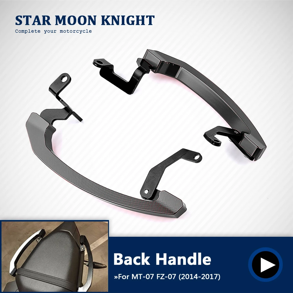 

MT07 MT 07 Grab Handle Bars Rear Seat Passenger Grab Rail Handle For Yamaha MT-07 FZ07 FZ 07 2014 2015 2016 2017 Handle
