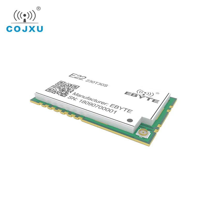

5pcs/lot SX1262 LoRa TCXO 230MHz 30dBm SMD E22-230T30S Wireless Transceiver IPEX Stamp Hole 1W Long Distance Transmitter