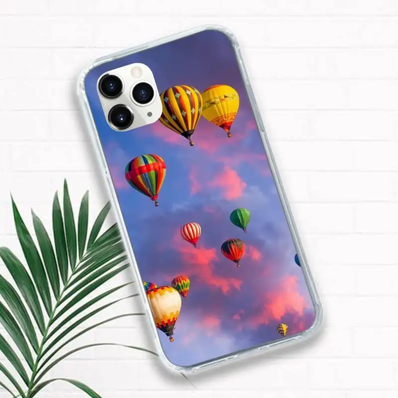 

Hot Air Balloon pattern Phone Cases for iPhone 11 12 pro XS MAX 8 7 6 6S Plus X 5S SE 2020 XR Luxury brand shell funda coque