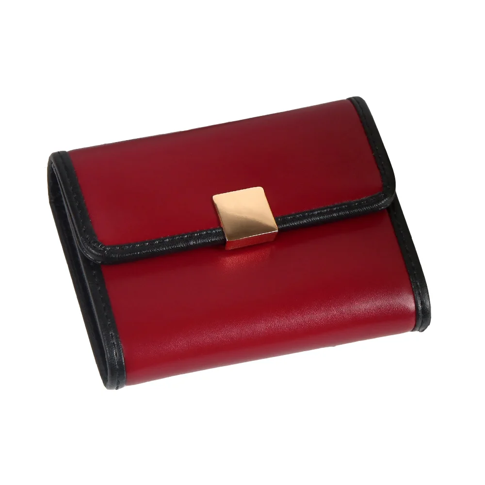 

Short PU Leather Women Organ Bag Fashion Lady Coin Purse 6 Colors Leisure Wallet Multi-Card Slots Card Holder