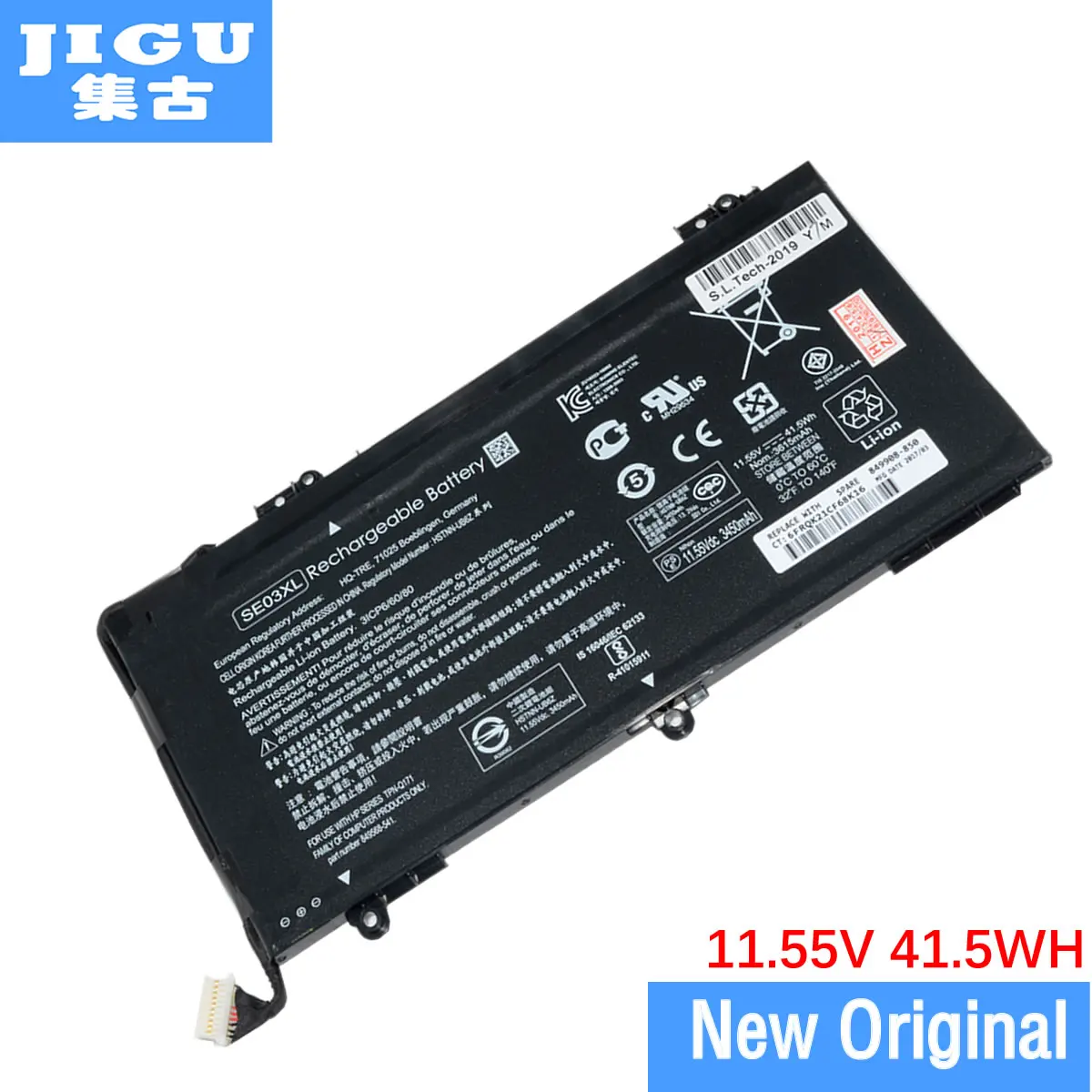 

JIGU 11.55V 41.5WH HSTNN-LB7G SE03041XL SE03XL Original New Laptop Battery For HP E8Q01EA For Pavilion 14-al000 Y8J60PA Y8J73PA