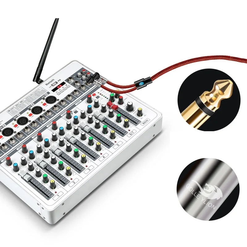 Двойной 1/4 ''моно TS 6 35 мм папа к 2 x XLR мама усилитель аудиокабеля микшер