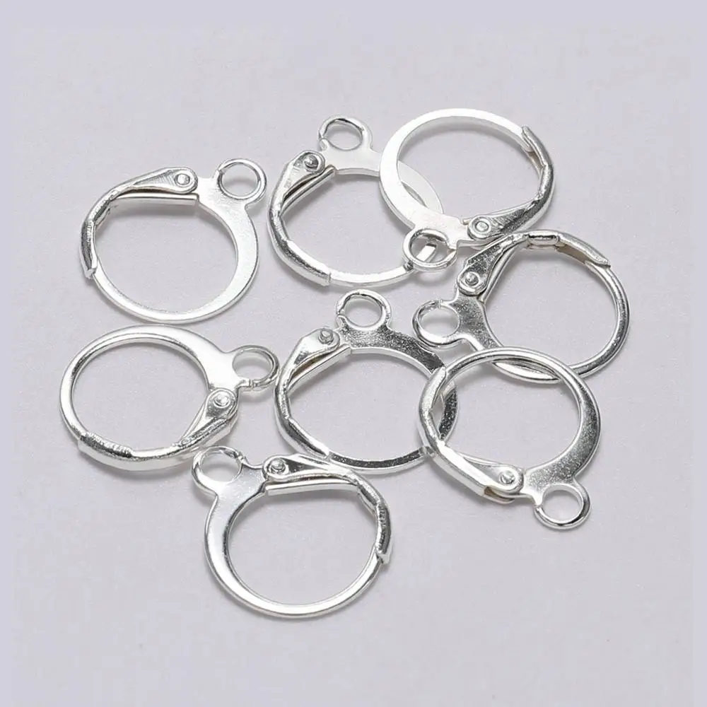 40pcs(20pairs) Copper Stainless Steel Circle Earrings Hook for DIY Making Jewelry Findings | &amp Components