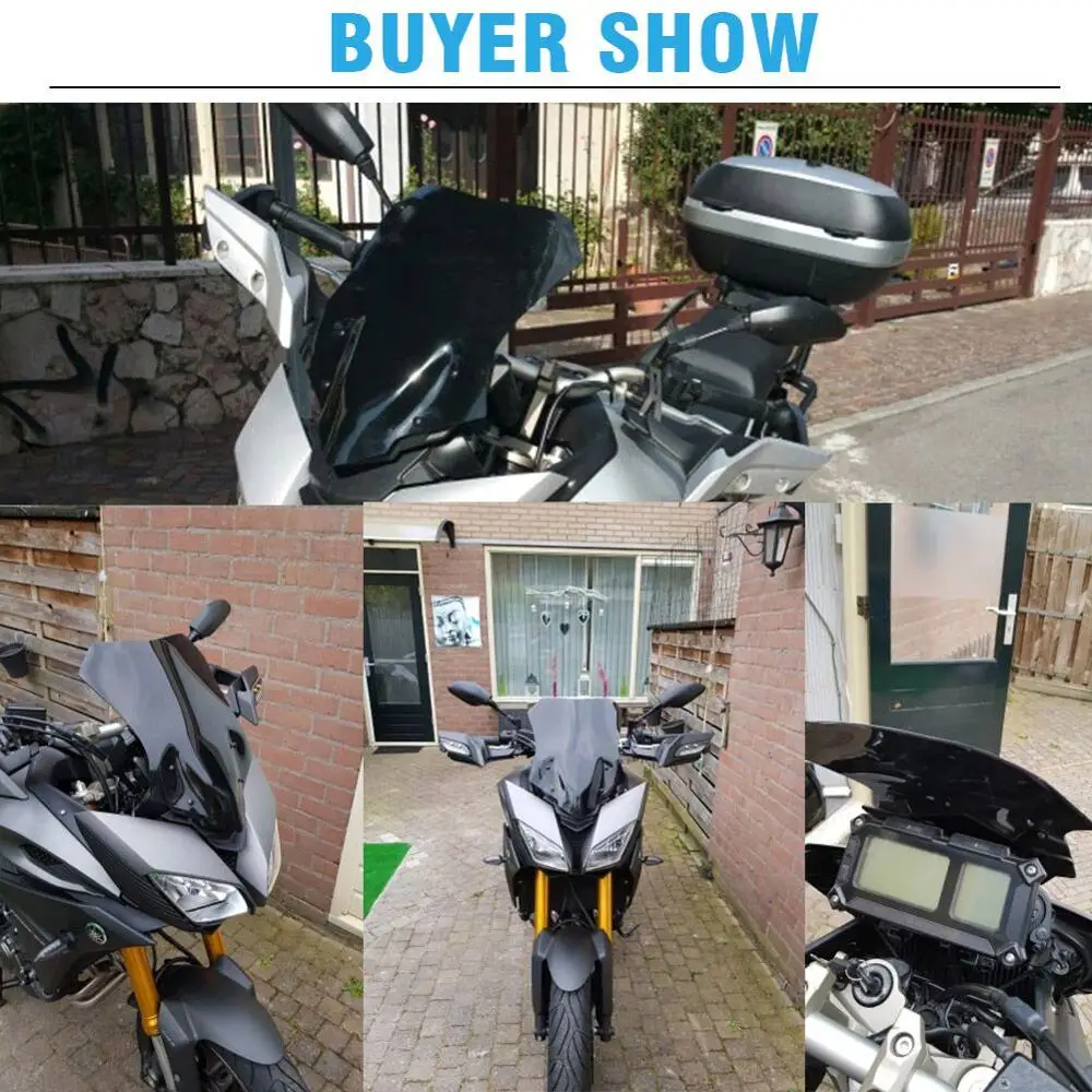 Двухпузырьковое ветровое стекло Щит дефлектор Flyscreen для 2015 2016 2017 Yamaha MT09 Tracer FJ09 MT FJ