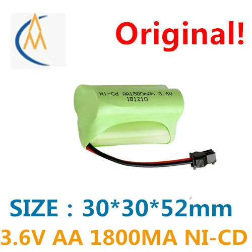 

Factory pin 3.6 V AA5 # 1800 mah nickel cadmium battery rechargeable battery remote control electric toy lighting