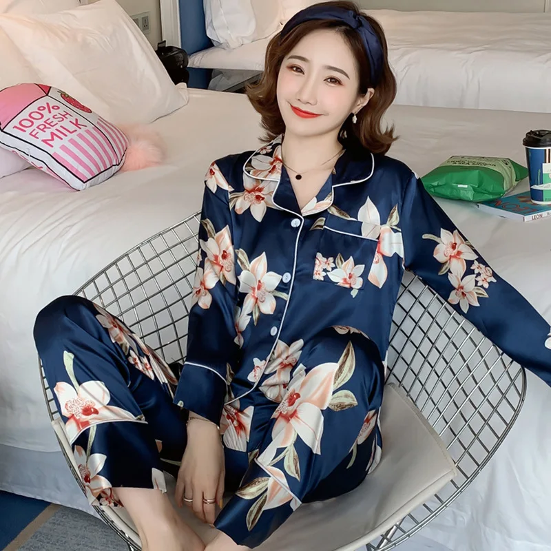 

Short Sleeve Pajamas Suit Sleepwear Over Size 5XL Sleep Set Women Print Leaves Nightwear Summer NEW Homewear Intimate Lingerie
