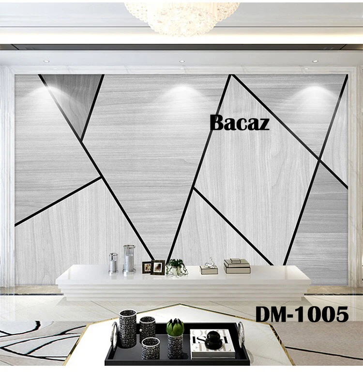 

Пользовательские бетонные геометрические обои с черными линиями для гостиной, 3d геометрические настенные стикеры, настенная 3D-печать, абстрактная настенная роспись