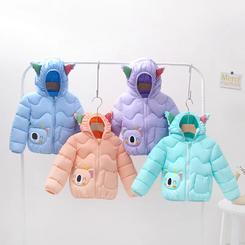 

2020 Autumn Winter Boys Coats and Jackets Hooded Jacket for Children Tops Cartoon Print Kids Outerwear Toddler Girl Winter Coat