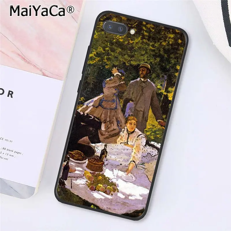 MaiYaCa Клод монет картина маслом с изображением подсолнуха чехол для телефона для huawei смартфона Honor 8X9 10 20 Lite 7A 5A 7C 10i 20i View20
