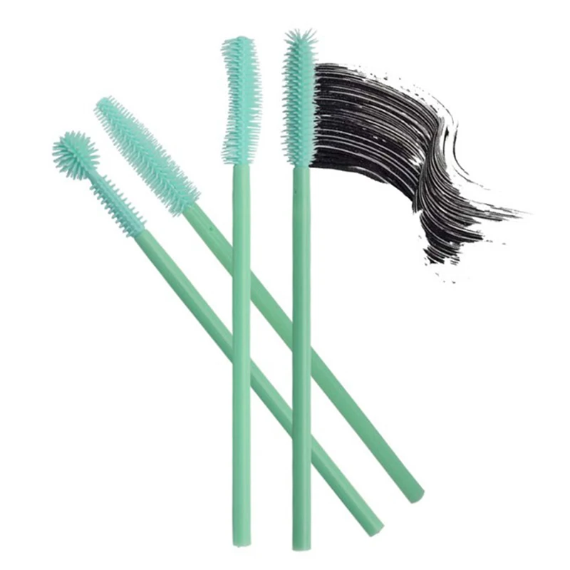Кисти Одноразовые для наращивания ресниц щеточки мятно зеленые нанесения туши 50