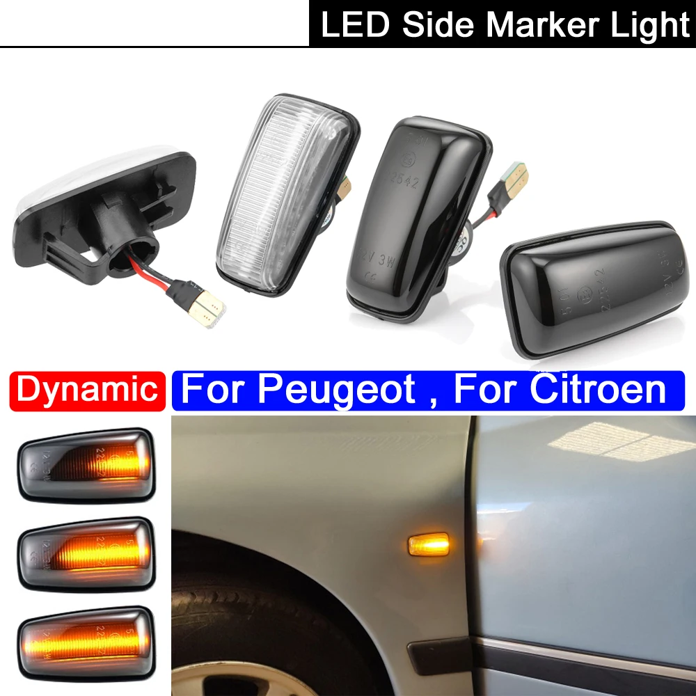 Светодиодный габаритный фонарь с боковым крылом Динамический указатель