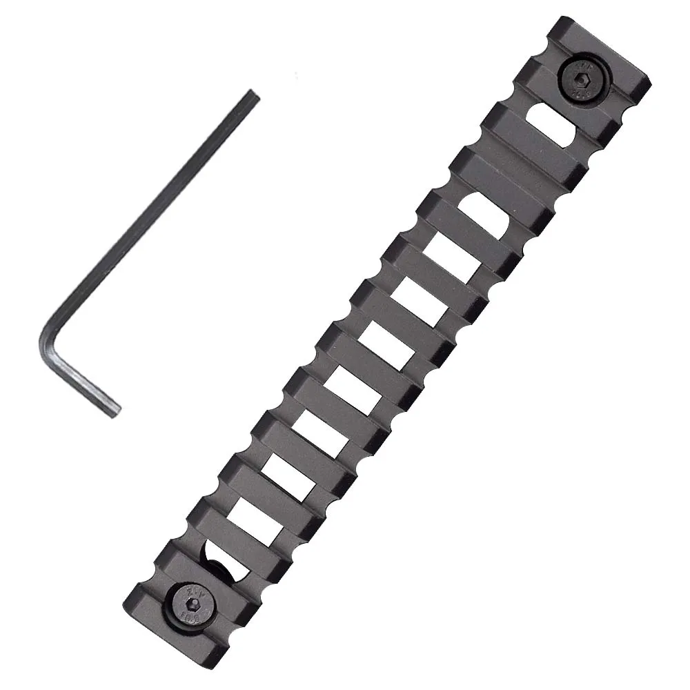 

Тактический 13 слотов Picatinny Weaver Rail Mount Adapter для MLOK Handguard Forend раздел