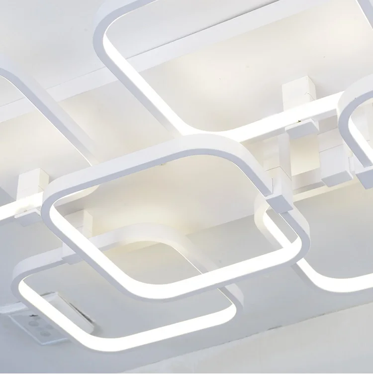

LED Rectangle Square Acrylic Ceiling Lights Simple Modern Creative Living Room Study Room Bedroom Ceiling lamps Lighting