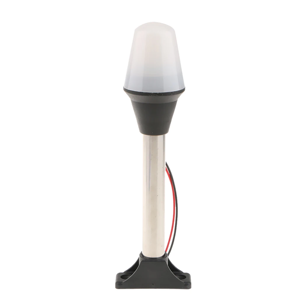 

Marine Pontoon LED Stern Light Stainless Steel Tubing BA15D Bulb 12VDC Splashproof 8.6inch