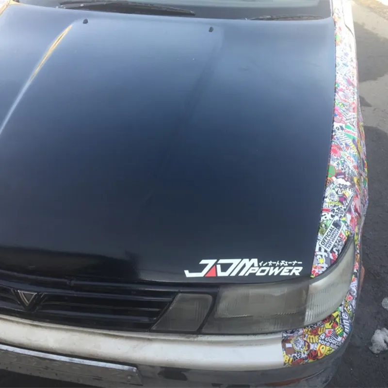 Светоотражающая виниловая наклейка JDM на автомобиль водонепроницаемая переднюю