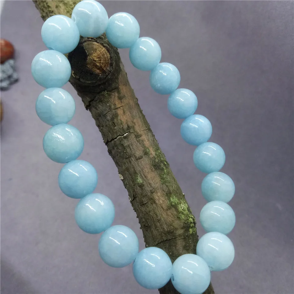 Синий желтый нефритовый Халцедон бусы Браслеты &amp амулеты ручной работы оптовая