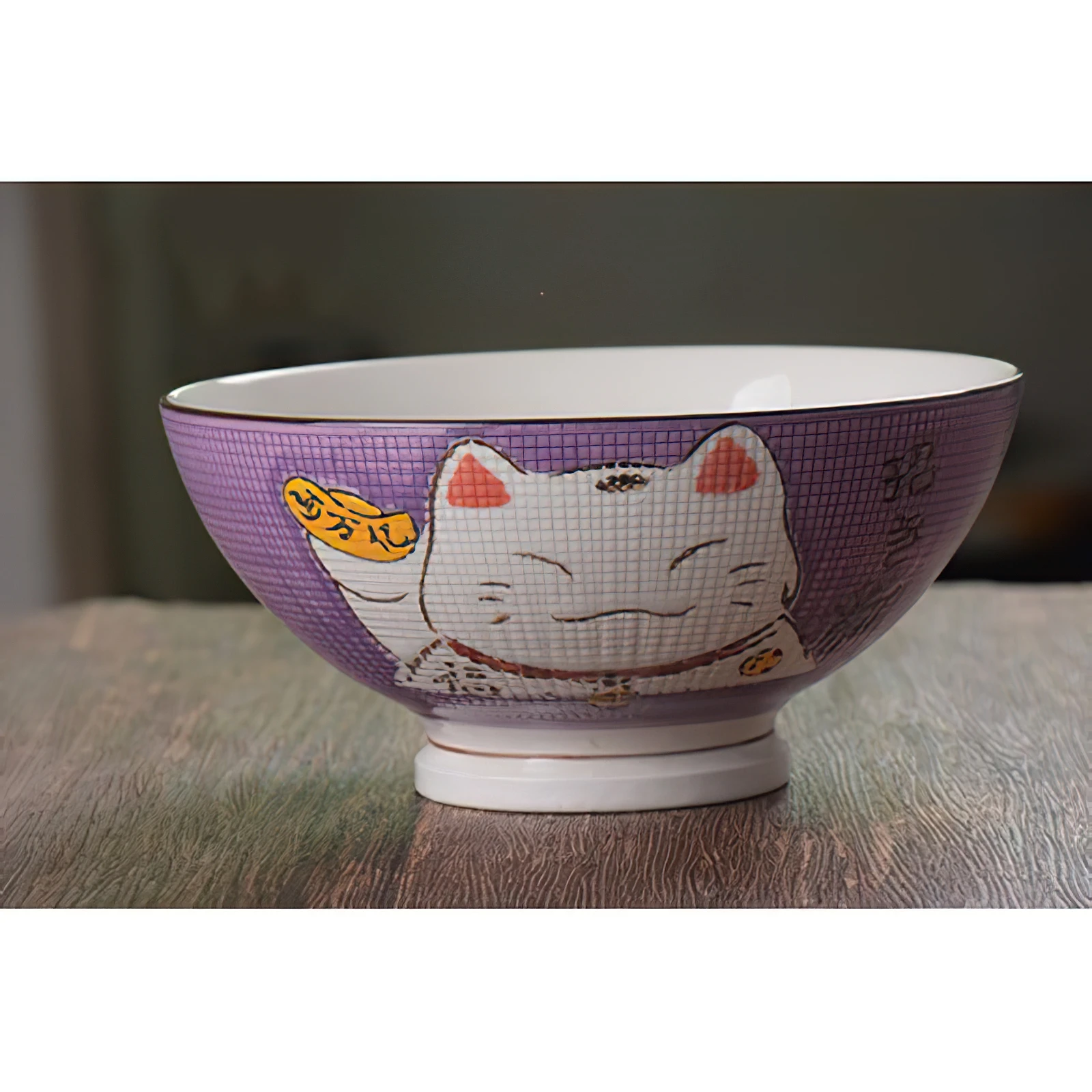 

Керамическая миска Lucky Cat синяя/желтая/зеленая/фиолетовая/оранжевая XINCHEN