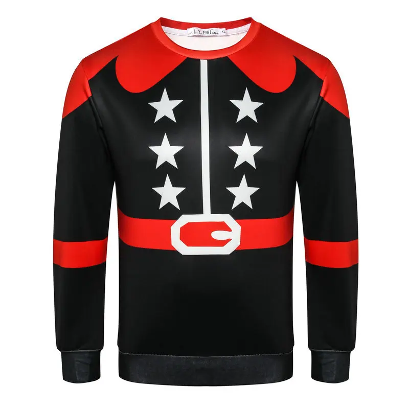 LEH 3D джемпер Снеговик Олень новый Санта Клаус Рождественский свитер с узором