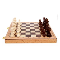large magnetic chess luxury solid wooden chess portable folding chess board creative family children adult game board ornaments