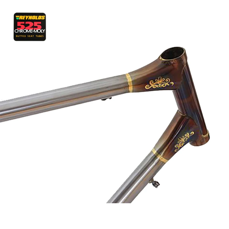700C шоссейная велосипедная Рама Индивидуальный размер хромированная медная