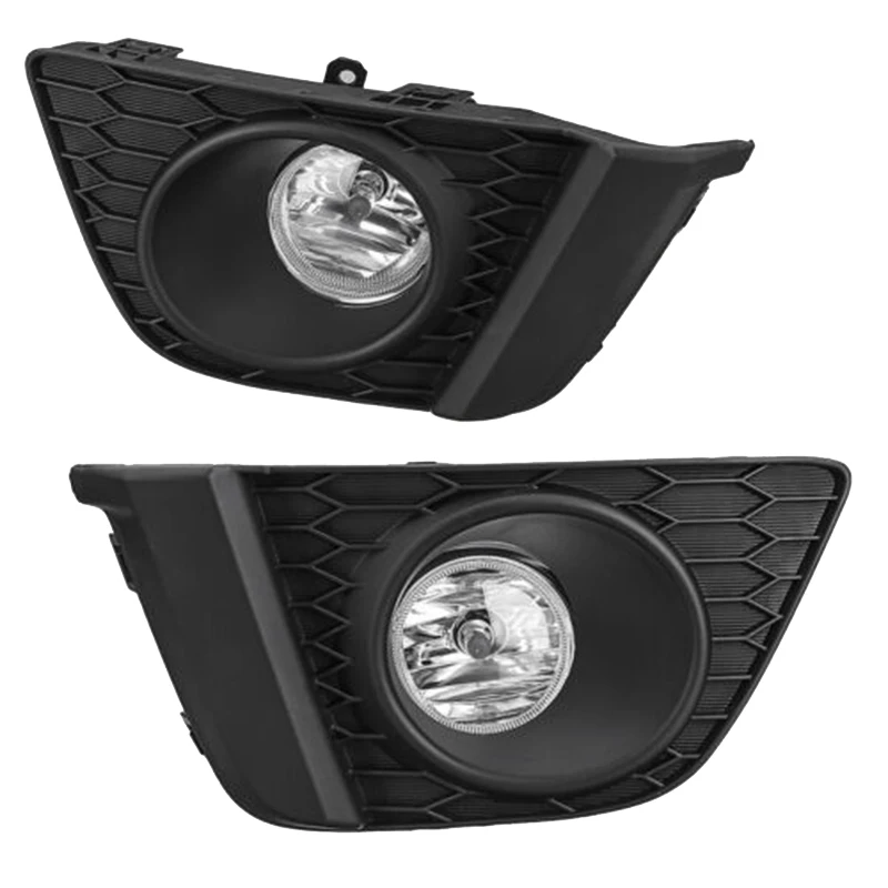 

Car Front Bumper Left & Right Fog Light Lamp Bezels Cover with Harness Switch Kit for Honda Fit 2014 2015 2016 2017