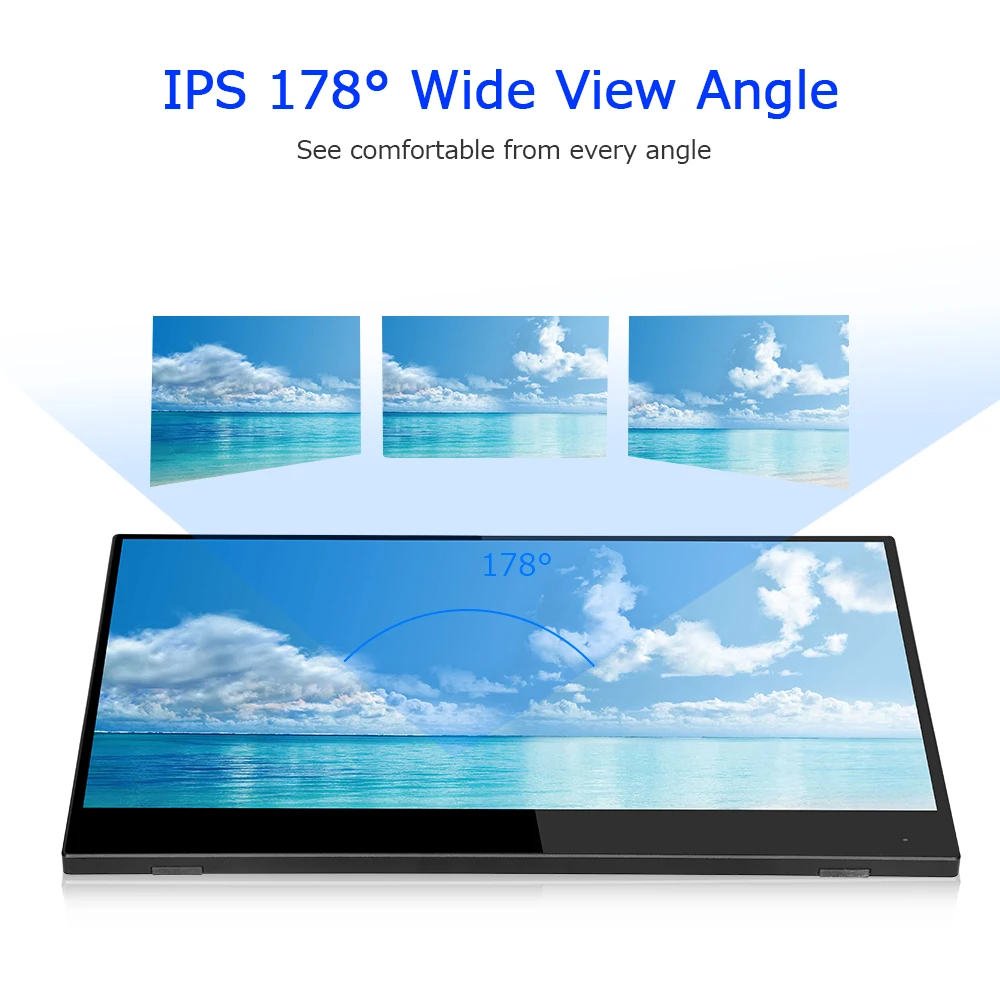 Eyoyo 15 6 ''портативный 4K IPS сенсорный экран 1080p игровой монитор ЖК HDMI USB Type C