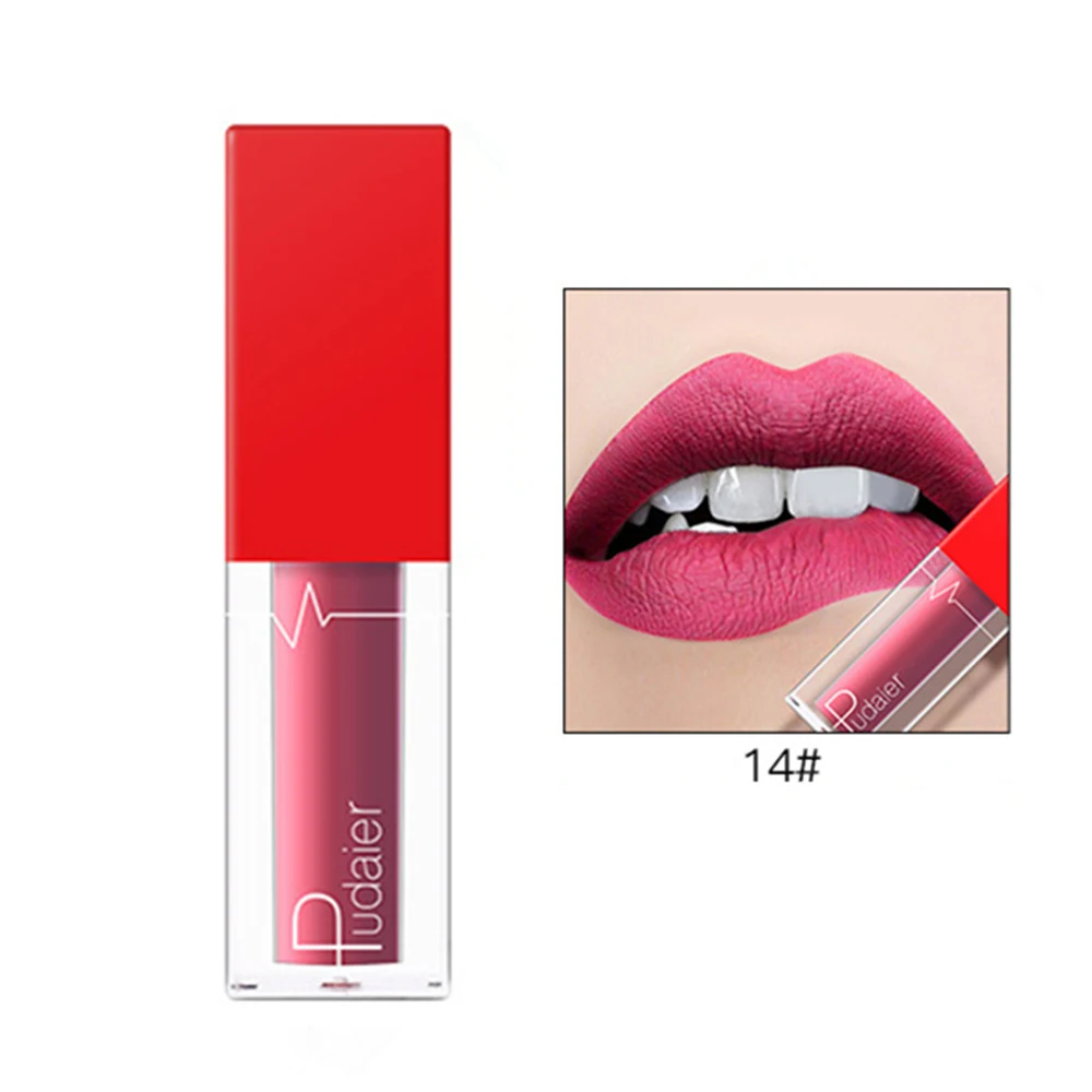 

Пикантная розово-красная бархатная матовая помада блеск для губ жидкий тинт для губ Крем-пигмент долговечная шелковая текстура для губ жен...