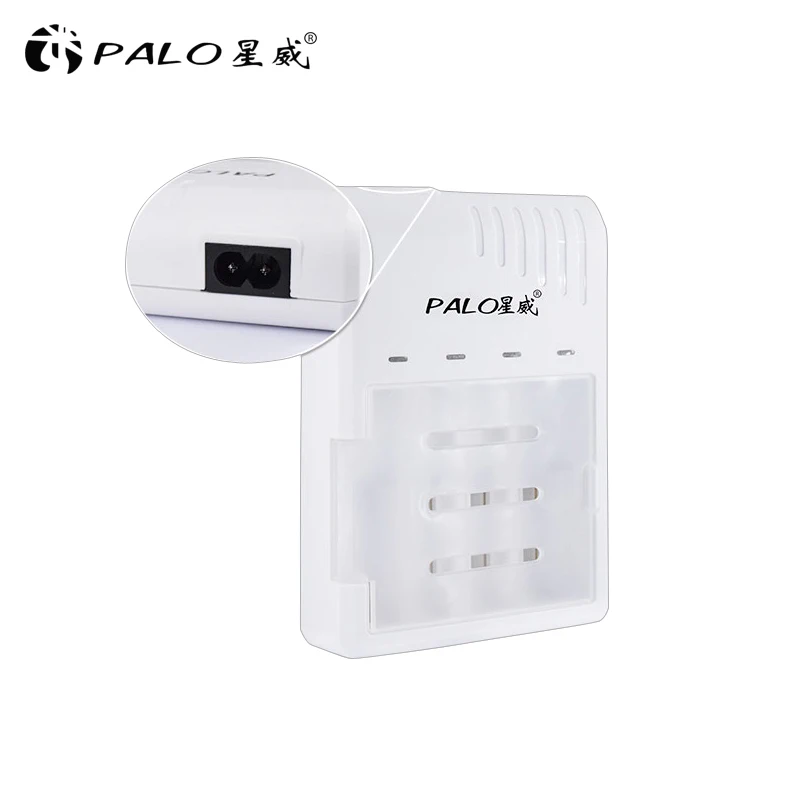 PALO Smart LED зарядное устройство для 14500 18650 26500 литиевая батарея 3 7 V 4 слота + rechargerbale