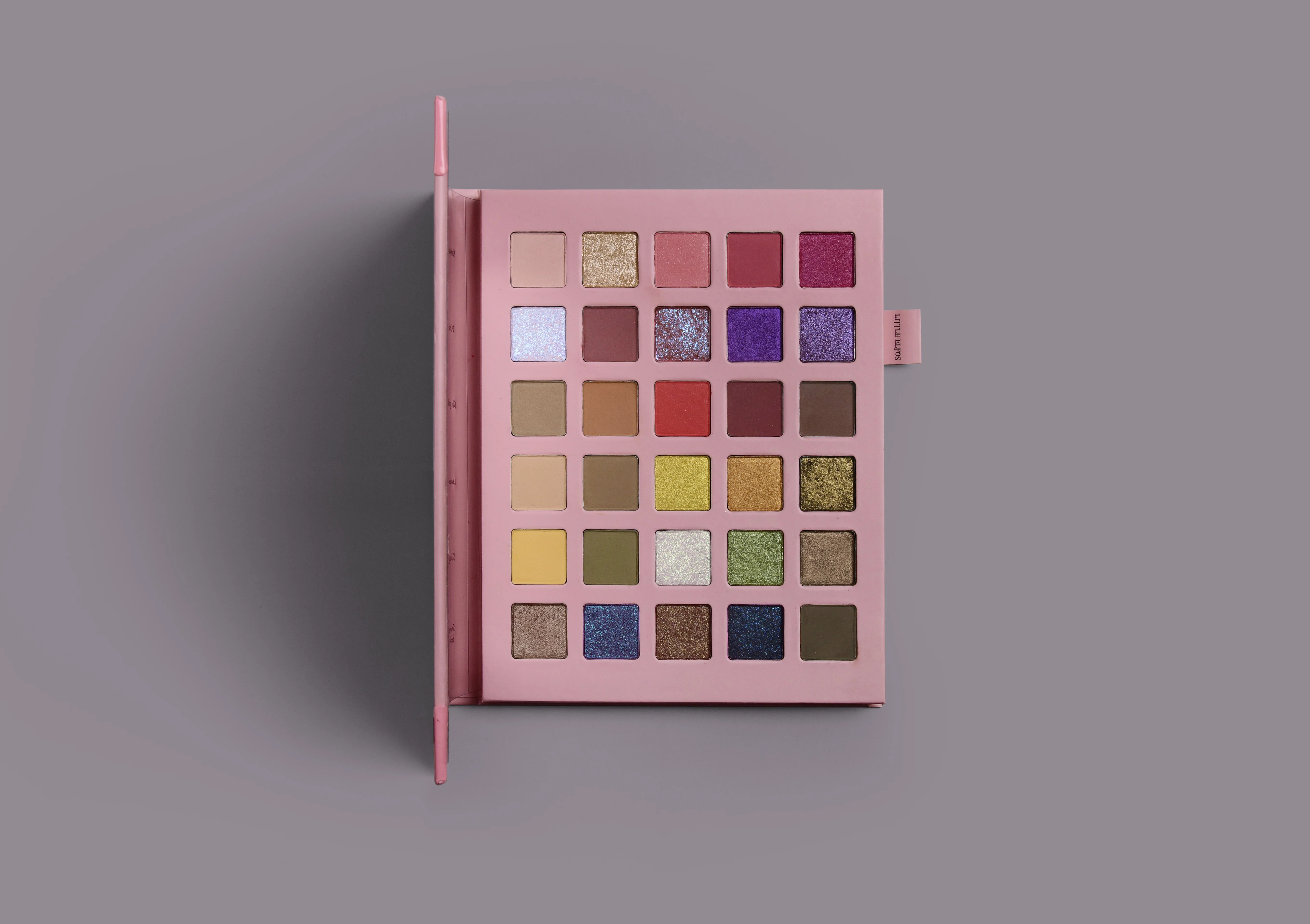 LITTLE ELFOS 30 Color Glitter Eyeshadow Palette HIGH PIGMENT Pressed Shimmer Matte Eye Shadow MakeUp professional