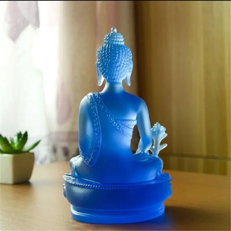 Тибетские поставщики синий 19 см смолы держать безопасный фармацевтик/Медицина