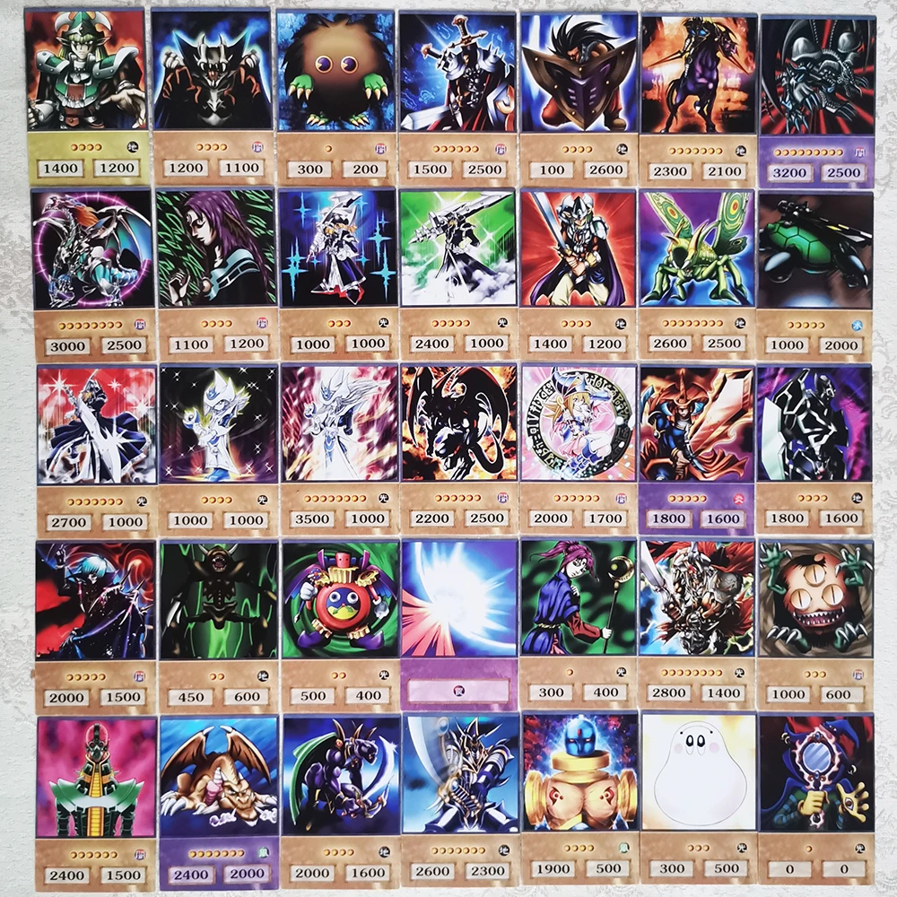 Карточки в стиле аниме Yu-Gi-Oh 100 шт. голубые глаза темный маг экзодия обелиск слизер