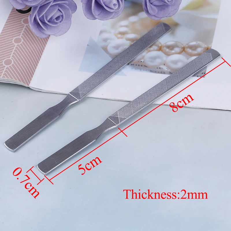 

1PC Stainless Steel Nail File Polishing Article Manicure Pedicure Scrub Article Nail Tool High Quality
