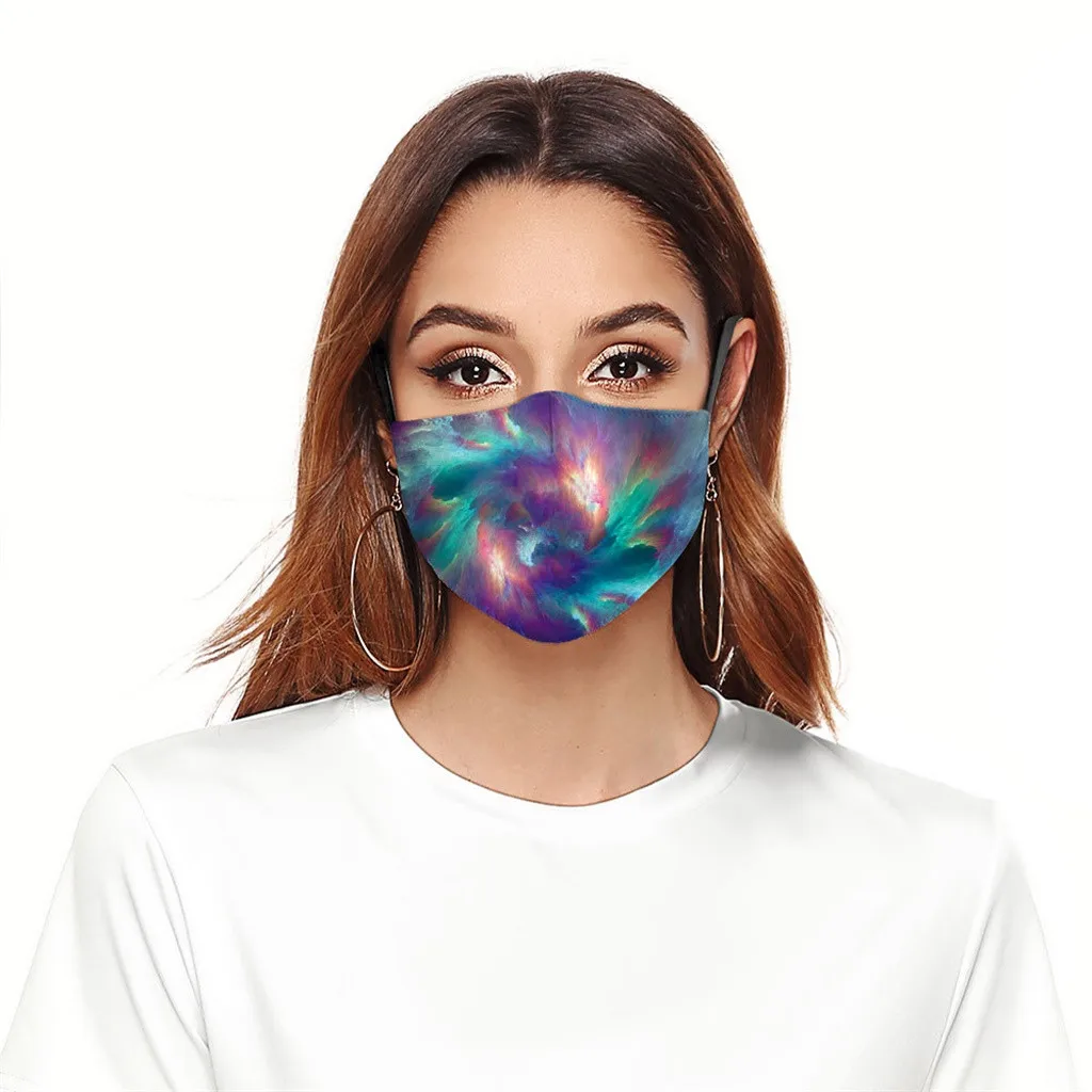 

Male & Female Colorful printing washable dustproof breathable Face Masks Unisex Outdoor Reusable Protective Masks Drop Ship 2020