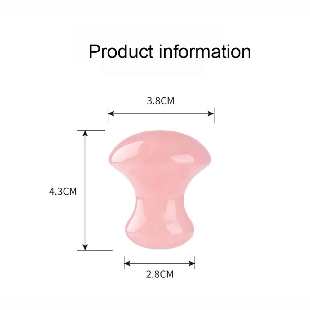 

Facial Jade Massage Face Lift Tool Mushroom Board Stone Crystal Natural Rose Quartz Facial Eye Scraping Healthcare Tool Hot