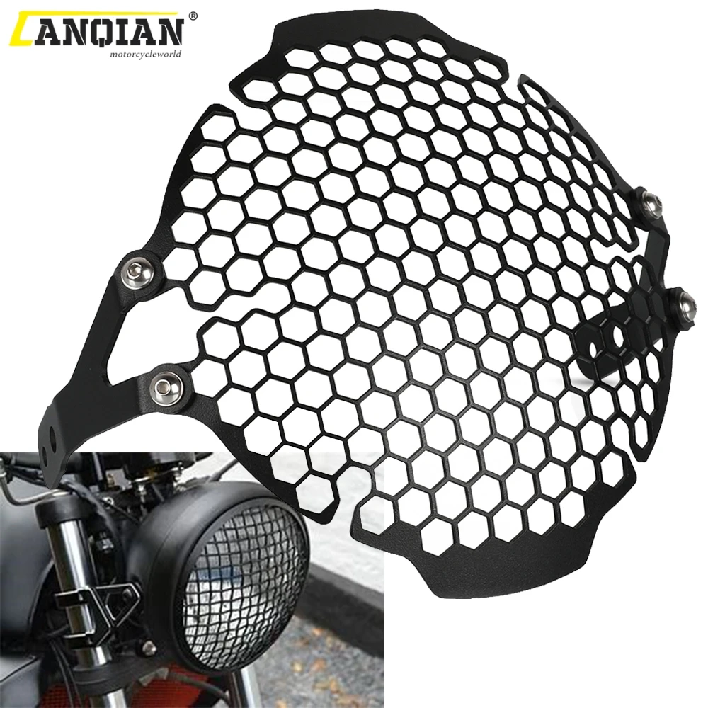 

Motorcycle Accessories Headlight Protector Cover Grill For Ducati Scrambler Cafe Racer 2017 2018 2019 2020 2021 Head light Guard