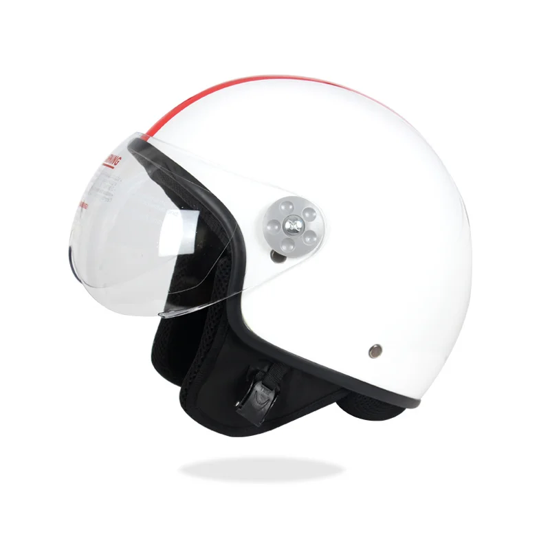 

Motorcycle Retro Helmet 3/4 Retro Helmet Men And Women Motorcycle Helmet