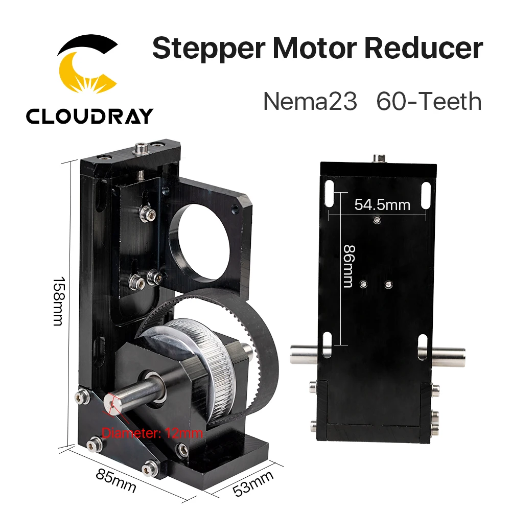 Cloudray шаговый двигатель редуктор Nema23 38-Teeth/Nema23 60-Teeth/Nema34 72-Teeth для CO2 лазерной резки и гравировки