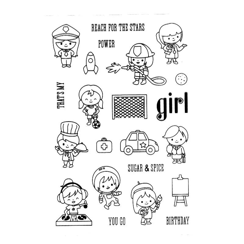 

Transparent Stamps Umbrella Christmas Snowman Geometric Irregular Soft Plastics Seal for DIY Paper Handcraft Scrapbooking Girls