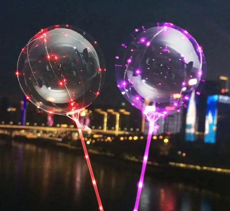 Светодиодный воздушный шар Bobo в каждый набор входит 18 дюймов светодиодный + 80 см