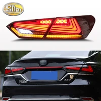 car styling 2pcs brake reverse lamp taillight led tail light assembly lamp rear parking light for toyota camry 2018 2019 2020