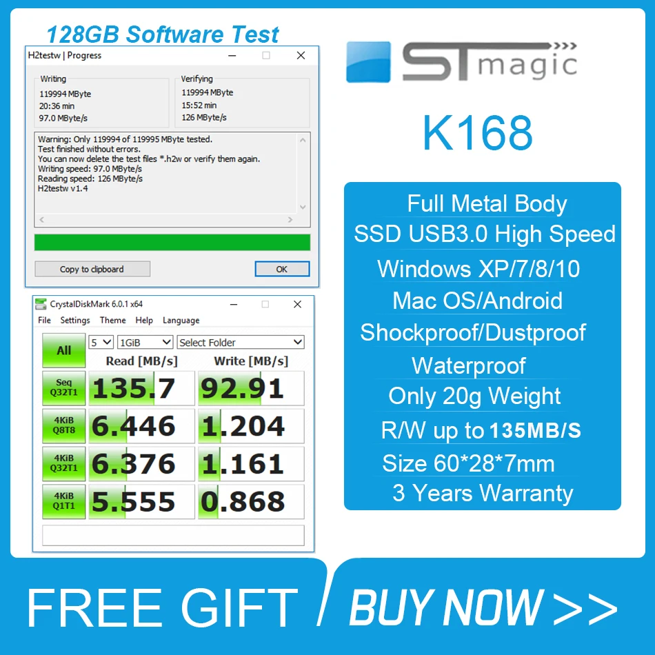 Мини SSD 256 ГБ Портативный USB 128 твердотельный накопитель 135 Гб металлический